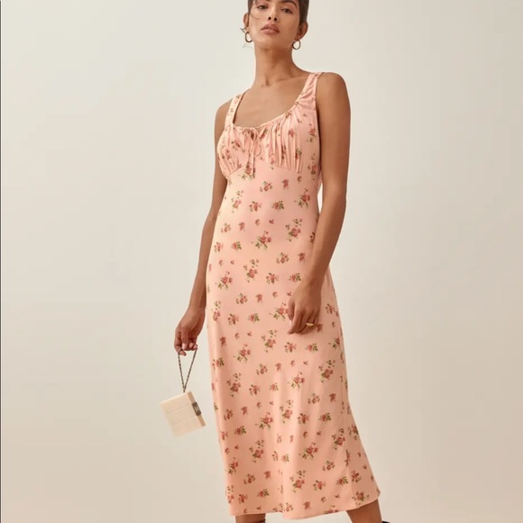 Reformation Dresses & Skirts - Reformation Pink Floral Midi Dress